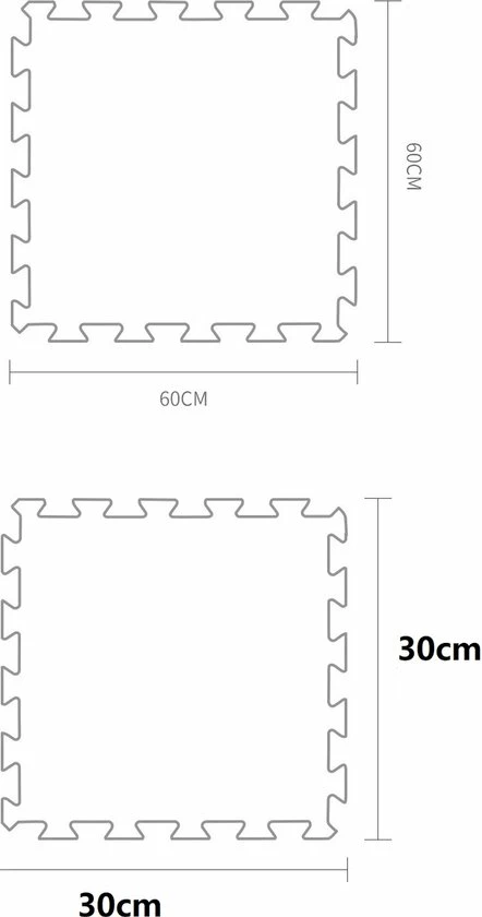 Beyo-living Speelkleed - Speelmat - Puzzelmat - Grondmat - Babykleed - Babymat - 150 X 150 Cm 4 Beyo-living Speelkleed - Speelmat - Puzzelmat - Grondmat - Babykleed - Babymat - 150 X 150 Cm - Afbeelding 2