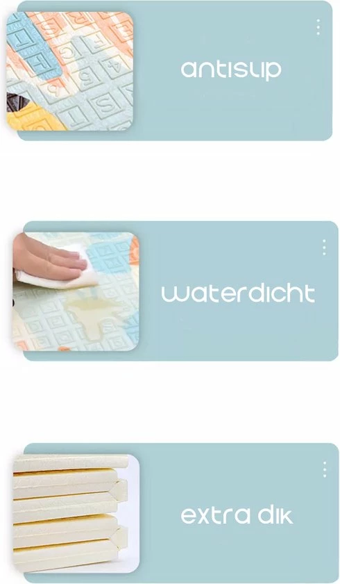 Little Ivy Speelmat - Baby & Kinderen - Dubbelzijdig - Speelkleed XL - Opvouwbaar - Foam - Antislip - Giraffe & Beer - 150 X 200 CM - 1,5 CM Extra Dik 4 Little Ivy Speelmat - Baby & Kinderen - Dubbelzijdig - Speelkleed XL - Opvouwbaar - Foam - Antislip - Giraffe & Beer - 150 X 200 CM - 1,5 CM Extra Dik - Afbeelding 2