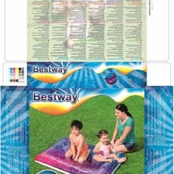 Bestway Waterspeelmat - Galaxy Kleuren - Watermat - 130x90 CM - Binnen En Buiten - Sproeisysteem - Voor Baby En Kind -Exporteren speelkleden winkel 500x840
