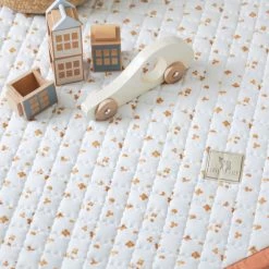 Love By Lily .com Love By Lily - Groot Rond Speelkleed - Sunny Clovers - 140cm -Exporteren speelkleden winkel 547x840