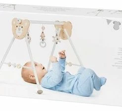 Goki Speeltrainer - Babygym - Beer - Op 4 Hoogtes Verstelbaar - 63x55x53cm