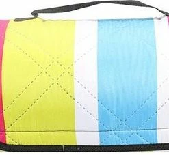 EProducts XXL Picknickkleed & Babygym Waterdicht & Wasbaar - Speelkleed Baby - Gewatteerde Speelmat Voor Binnen En Buiten - 200 X 200 - Met Handvat En Opvouwbaar - Strandlaken - Picknickdeken Buiten Bij Kamperen & Picknick + GRATIS GRONDPENNEN - Mixed Kleuren -Exporteren speelkleden winkel 550x227