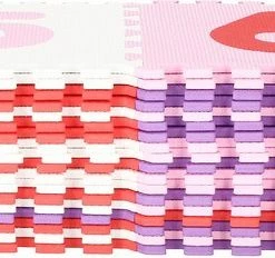 Springos Speelmat | Speelmat Foam | Puzzelmat | 36 Stukken | Letters & Cijfers | 175 X 175 Cm | Roze/Rood/Paars/Wit -Exporteren speelkleden winkel 550x232