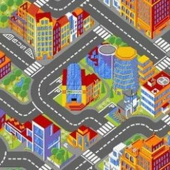 Amigo Verkeerskleed Grote Stad 95 X 200 Cm -Exporteren speelkleden winkel 550x256