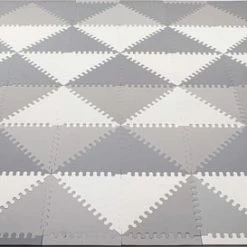 Springos Speelmat | Speelmat Foam | Puzzelmat | 72 Puzzelstukken | 182 X 182 Cm | Grijs/Wit/Grafiet -Exporteren speelkleden winkel 550x273 2