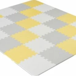 Kinderkraft Luno - Speelkleed Puzzelmat - Geel Grijs -Exporteren speelkleden winkel 550x276 1