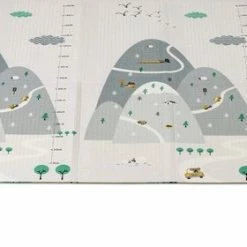 Navaris Grote Zachte Opvouwbare Babyspeelmat - Schuimmat Voor Baby’s En Peuters - Tweezijdig Met Berendesign En Bergendesign -Exporteren speelkleden winkel 550x280 2