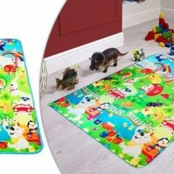 GT Commerce Grote XL Speelmat / Speel Kleed Vloerkleed Kinderen Speeltapijt - Groot Baby & Kindervoerkleed - Dieren Kleed Jongens & Meisjes Speelkleed - Binnen & Buiten | Waterafstotend Speel Mat 180 X 145 Cm -Exporteren speelkleden winkel 550x292 1