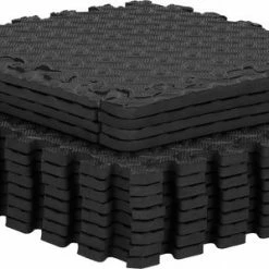 Merkloos Springos Speelmat | Speelmat Foam | Puzzelmat | 12 Puzzelstukken | 90 X 118 Cm | Zwart -Exporteren speelkleden winkel 550x299 1