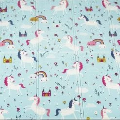 Little Hippo® Speelmat 200x180cm - Foam Speelkleed 'Unicorn' - Dubbelzijdige XXL - Kinder/Baby Speelmat - Opvouwbaar - Anti-slip