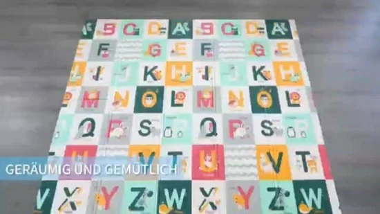 FOXSPORT Speelmat - Baby - Kinderen - Kruipmat - Speelkleed - Dubbelzijdig - XL - Opvouwbaar - 1,5CM Dik - Foam - Olifant & Aapje - Cijfers & Letters - 180 X 200 CM - Inclusief Opbergtas 4 FOXSPORT Speelmat - Baby - Kinderen - Kruipmat - Speelkleed - Dubbelzijdig - XL - Opvouwbaar - 1,5CM Dik - Foam - Olifant & Aapje - Cijfers & Letters - 180 X 200 CM - Inclusief Opbergtas - Afbeelding 2