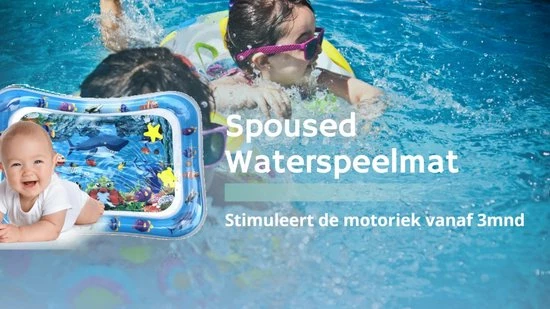 Spoused Waterspeelmat - Babygym - Opblaasbare Watermat - Tummy Time - Speelmat - Kraamcadeau 4 Spoused Waterspeelmat - Babygym - Opblaasbare Watermat - Tummy Time - Speelmat - Kraamcadeau - Afbeelding 2