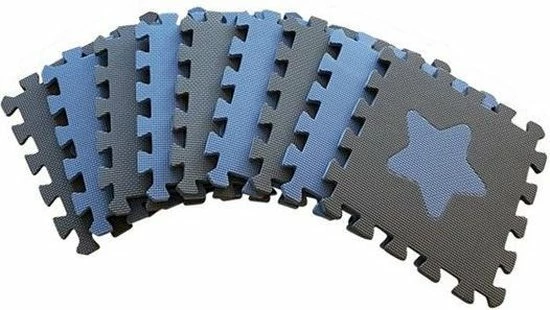 BabyDan Speelkleed Speelmat Foam Vormen Geometric Shapes Blauw 90 X 90 Cm 5 BabyDan Speelkleed Speelmat Foam Vormen Geometric Shapes Blauw 90 X 90 Cm - Afbeelding 3