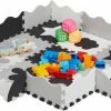 Relaxdays 34-delige Speelmat Met Rand - Puzzelmat Kinderkamer - Speeltegels - Vloerpuzzel - Grijs