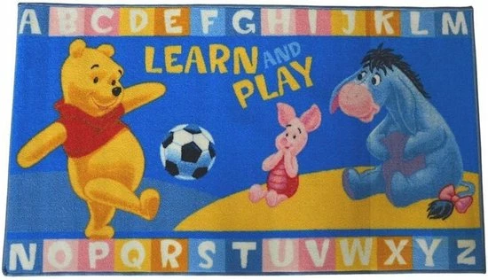 Disney - Winnie The Pooh, Winnie De Poeh - Speelkleed - Letters Leren - 80 X 140 Cm 3 Disney - Winnie The Pooh, Winnie De Poeh - Speelkleed - Letters Leren - 80 X 140 Cm