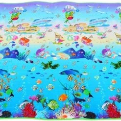 Luminous Luxury Speelkleed 200x180 Cm Dubbelzijdig Gevoerd | Oceaan En Letters | Baby Accessoires -Exporteren speelkleden winkel 550x326 1