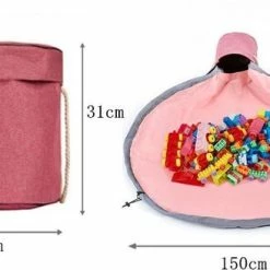 Merkloos TDR - 2 In 1 Speelkleed Opbergmand - Stevige Stof - Diameter Kleed 1,5 Meter - Roze 11 Merkloos TDR - 2 In 1 Speelkleed Opbergmand - Stevige Stof - Diameter Kleed 1,5 Meter - Roze -Exporteren speelkleden winkel 550x328