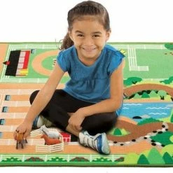 Melissa & Doug - Speelkleed Rondom De Ranche (incl Paarden) -Exporteren speelkleden winkel 550x339