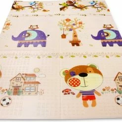 Merkloos Baby/Peuter Speelmat - Dubbelzijdig Speelkleed - Opvouwbaar - Foam - 180x120cm -Exporteren speelkleden winkel 550x341