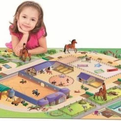 EazyLife Speelmat -speelkleed - Speeltapijt Paardenmanege 100x150cm -Exporteren speelkleden winkel 550x346