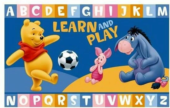 Disney - Winnie The Pooh, Winnie De Poeh - Speelkleed - Letters Leren - 80 X 140 Cm 4 Disney - Winnie The Pooh, Winnie De Poeh - Speelkleed - Letters Leren - 80 X 140 Cm - Afbeelding 2
