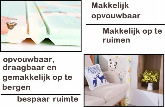 Levabe Speelmat - Baby - Kinderen - Educatief - Kruipmat - Speelkleed - Dubbelzijdig - XL - Opvouwbaar - 1CM Dik - Foam - Giraffe & Alfabet - Cijfers & Letters - 150 X 200 CM - Inclusief Opbergtas 5 Levabe Speelmat - Baby - Kinderen - Educatief - Kruipmat - Speelkleed - Dubbelzijdig - XL - Opvouwbaar - 1CM Dik - Foam - Giraffe & Alfabet - Cijfers & Letters - 150 X 200 CM - Inclusief Opbergtas - Afbeelding 3