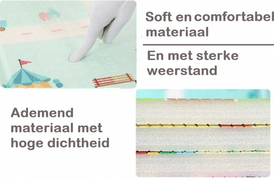Levabe Speelmat - Baby - Kinderen - Educatief - Kruipmat - Speelkleed - Dubbelzijdig - XL - Opvouwbaar - 1CM Dik - Foam - Giraffe & Alfabet - Cijfers & Letters - 150 X 200 CM - Inclusief Opbergtas 10 Levabe Speelmat - Baby - Kinderen - Educatief - Kruipmat - Speelkleed - Dubbelzijdig - XL - Opvouwbaar - 1CM Dik - Foam - Giraffe & Alfabet - Cijfers & Letters - 150 X 200 CM - Inclusief Opbergtas - Afbeelding 8