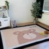 Merkloos Speelkleed Baby / Kind XL - 200x150cm - Inclusief Bijpassende Draagtas - Antislip - Kinder Speelmat Dier -0-4 Jaar - Beer