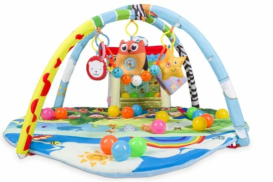 Lionelo Imke Plus - Speelkleed - 30 Ballen Inbegrepen - Grote Matmaat 90x85x48 Cm - Ontwikkelt Baby's Zintuigen 12 Lionelo Imke Plus - Speelkleed - 30 Ballen Inbegrepen - Grote Matmaat 90x85x48 Cm - Ontwikkelt Baby's Zintuigen - Afbeelding 10