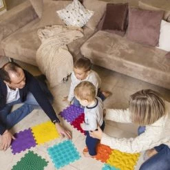 Merkloos Savannah, Orthopuzzle , Orthopedische Massage En Ontwikkelingsmatten, Speelmat Voor Baby Kinderen, Peuters, Vloerkleed, Balans En Sensorische Stapstenen -Exporteren speelkleden winkel 550x366 28