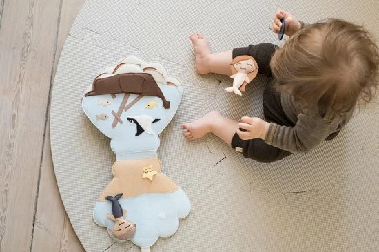 That's Mine Foam Mat Cirkel Soft Beige - Ronde Speelmat - Speelmat - Play Mat 4 That's Mine Foam Mat Cirkel Soft Beige - Ronde Speelmat - Speelmat - Play Mat - Afbeelding 2