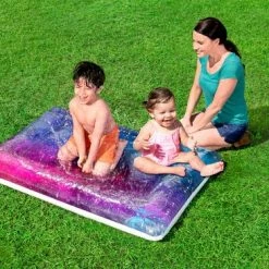 Bestway Waterspeelmat - Galaxy Kleuren - Watermat - 130x90 CM - Binnen En Buiten - Sproeisysteem - Voor Baby En Kind