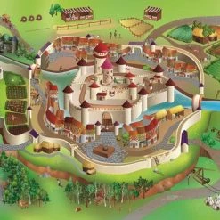 Achoka Speeltafelkleed Middeleeuwen Waterdicht 140 X 200 Cm