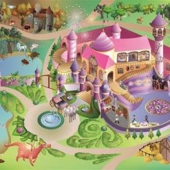 Achoka Speelkleed Meisjes Kasteel Prinsessen 100x150 -Exporteren speelkleden winkel 550x373 3