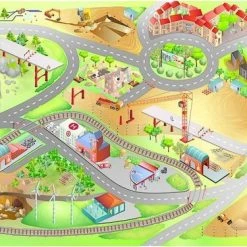 Achoka Groot Speelkleed Bouwput Met Veel Kranen 100x150 -Exporteren speelkleden winkel 550x375 2