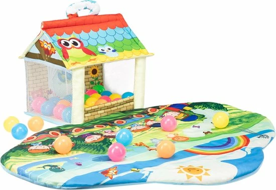 Lionelo Imke Plus - Speelkleed - 30 Ballen Inbegrepen - Grote Matmaat 90x85x48 Cm - Ontwikkelt Baby's Zintuigen 8 Lionelo Imke Plus - Speelkleed - 30 Ballen Inbegrepen - Grote Matmaat 90x85x48 Cm - Ontwikkelt Baby's Zintuigen - Afbeelding 6