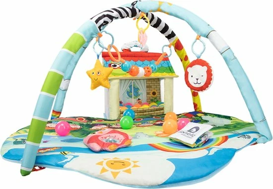 Lionelo Imke Plus - Speelkleed - 30 Ballen Inbegrepen - Grote Matmaat 90x85x48 Cm - Ontwikkelt Baby's Zintuigen 3 Lionelo Imke Plus - Speelkleed - 30 Ballen Inbegrepen - Grote Matmaat 90x85x48 Cm - Ontwikkelt Baby's Zintuigen