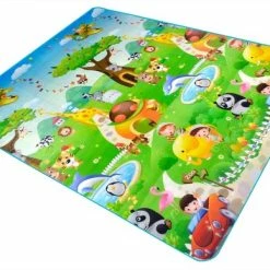 Maboshi Spel Mat - 180x200cm - In Vrolijke Kleuren - Giraf -Dubbelzijdig Speelbaar - Babywandelpad Kruippad - Geschikt Voor Kinderen's Kruipdeken - Yoga Mat - Picknickdeken En Sportmat-beschermen Tegen Vocht-Cadeautjes Voor Kinderen -Exporteren speelkleden winkel 550x388 1