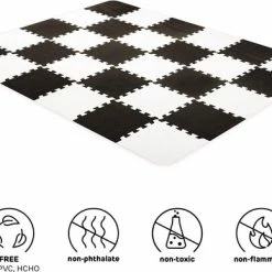 Kinderkraft Luno - Speelkleed Puzzelmat - Zwart Wit -Exporteren speelkleden winkel 550x388 8