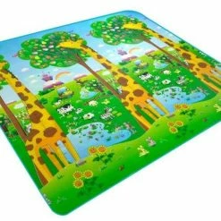 Maboshi Spel Mat - 180x200cm - In Vrolijke Kleuren - Giraf -Dubbelzijdig Speelbaar - Babywandelpad Kruippad - Geschikt Voor Kinderen's Kruipdeken - Yoga Mat - Picknickdeken En Sportmat-beschermen Tegen Vocht-Cadeautjes Voor Kinderen -Exporteren speelkleden winkel 550x394 1