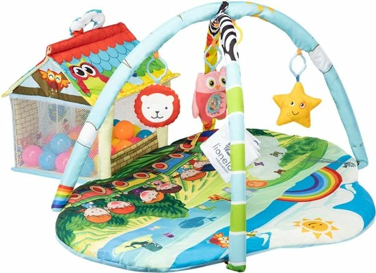 Lionelo Imke Plus - Speelkleed - 30 Ballen Inbegrepen - Grote Matmaat 90x85x48 Cm - Ontwikkelt Baby's Zintuigen 4 Lionelo Imke Plus - Speelkleed - 30 Ballen Inbegrepen - Grote Matmaat 90x85x48 Cm - Ontwikkelt Baby's Zintuigen - Afbeelding 2