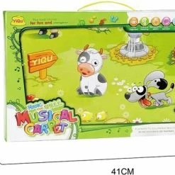 Yigu Interactief Speelmat Met Geluid Speelkleed Baby Peuter - Boerderijmat Met Dierengeluiden En Melodieën - Muziekmat Baby Peuter Speelgoed - Boerderij Dier - Incl Batterijen En Schroevendraaier -Exporteren speelkleden winkel 550x399 5