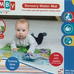 Samby Waterspeelmat - Hemelsblauw - Verdikt Materiaal - Speelkleed - Opblaasbaar - Watermat - Waterspeelgoed - KraamCadeau - Babygym - Watermat Baby