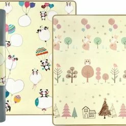 Mamabrum Speelmat Speelkleed Speeltapijt - Bos En Panda - Speelmatten Speel Vloerkleed - Groot Dubbelzijdig - Matras Vloer Speelgoed Baby Foam Play Mat Kleed Tapijt Voor Kinderen Jongens En Meisje Matten