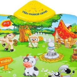 Yigu Interactief Speelmat Met Geluid Speelkleed Baby Peuter - Boerderijmat Met Dierengeluiden En Melodieën - Muziekmat Baby Peuter Speelgoed - Boerderij Dier - Incl Batterijen En Schroevendraaier -Exporteren speelkleden winkel 550x408 2