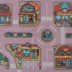 Ikado Speelmat Verkeer Roze 140 X 200 Cm -Exporteren speelkleden winkel 550x412 29