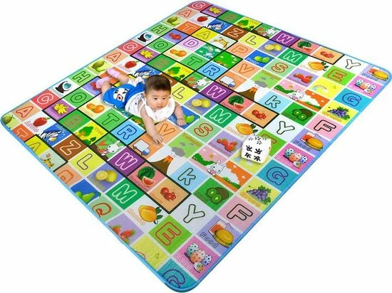 Maboshi Spel Mat - 180x200cm - In Vrolijke Kleuren - Dubbelzijdig Speelbaar - Babywandelpad Kruippad - Geschikt Voor Kinderen's Kruipdeken - Yoga Mat - Picknickdeken En Sportmat-beschermen Tegen Vocht-Cadeautjes Voor Kinderen 6 Maboshi Spel Mat - 180x200cm - In Vrolijke Kleuren - Dubbelzijdig Speelbaar - Babywandelpad Kruippad - Geschikt Voor Kinderen's Kruipdeken - Yoga Mat - Picknickdeken En Sportmat-beschermen Tegen Vocht-Cadeautjes Voor Kinderen - Afbeelding 4