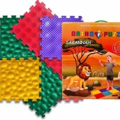 Merkloos Savannah, Orthopuzzle , Orthopedische Massage En Ontwikkelingsmatten, Speelmat Voor Baby Kinderen, Peuters, Vloerkleed, Balans En Sensorische Stapstenen -Exporteren speelkleden winkel 550x414 4