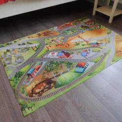 Achoka Groot Speelkleed Bouwput Met Veel Kranen 100x150 -Exporteren speelkleden winkel 550x415 2