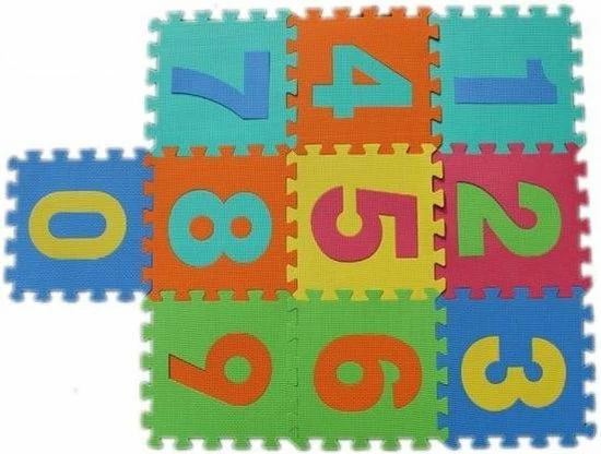 Merkloos Puzzelmat Foam Cijfers - 10 Tegels Van 29x29cm - Kinder Puzzel 3 Merkloos Puzzelmat Foam Cijfers - 10 Tegels Van 29x29cm - Kinder Puzzel